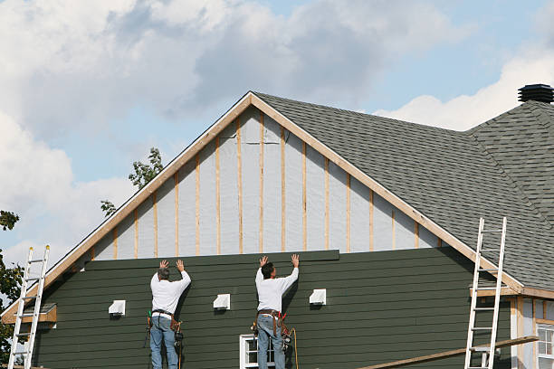 Professional Siding Replacement technician working in Grampian, PA